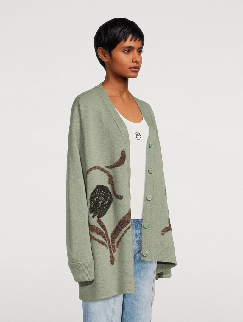 Asymmetric Deer Cardigan