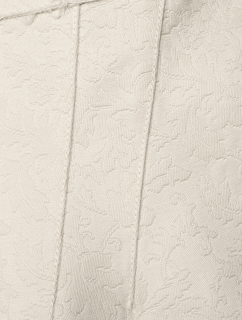 Cotton Wool Jacquard Bustier