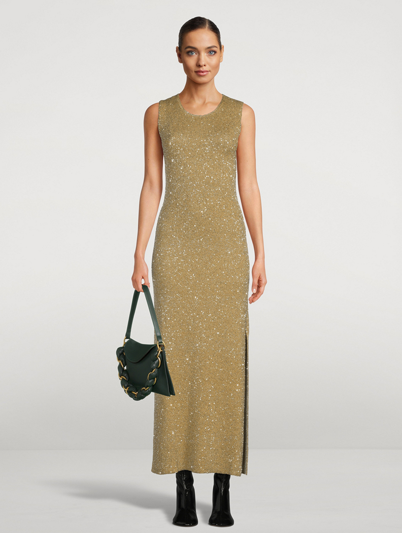 proenza schouler sequin knit dress PROENZA SCHOULER Sequin Knit Maxi Dress