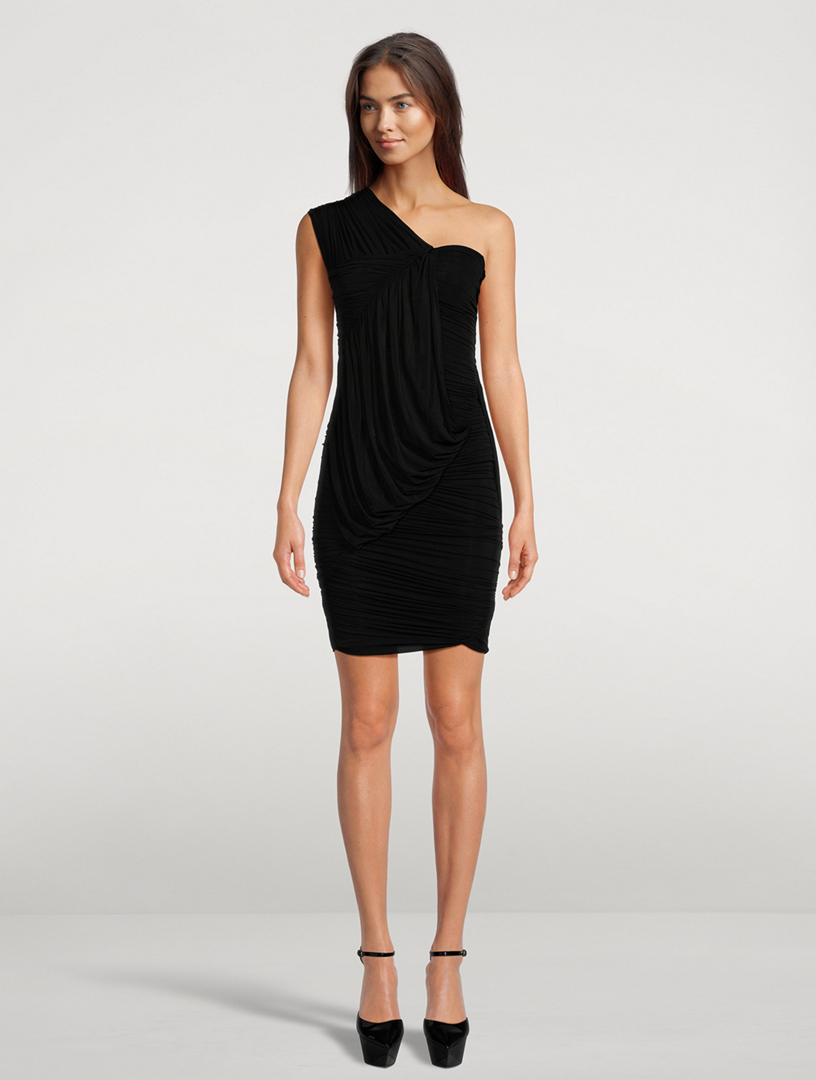 RICK OWENS Edfu Draped Mini Dress | Holt Renfrew