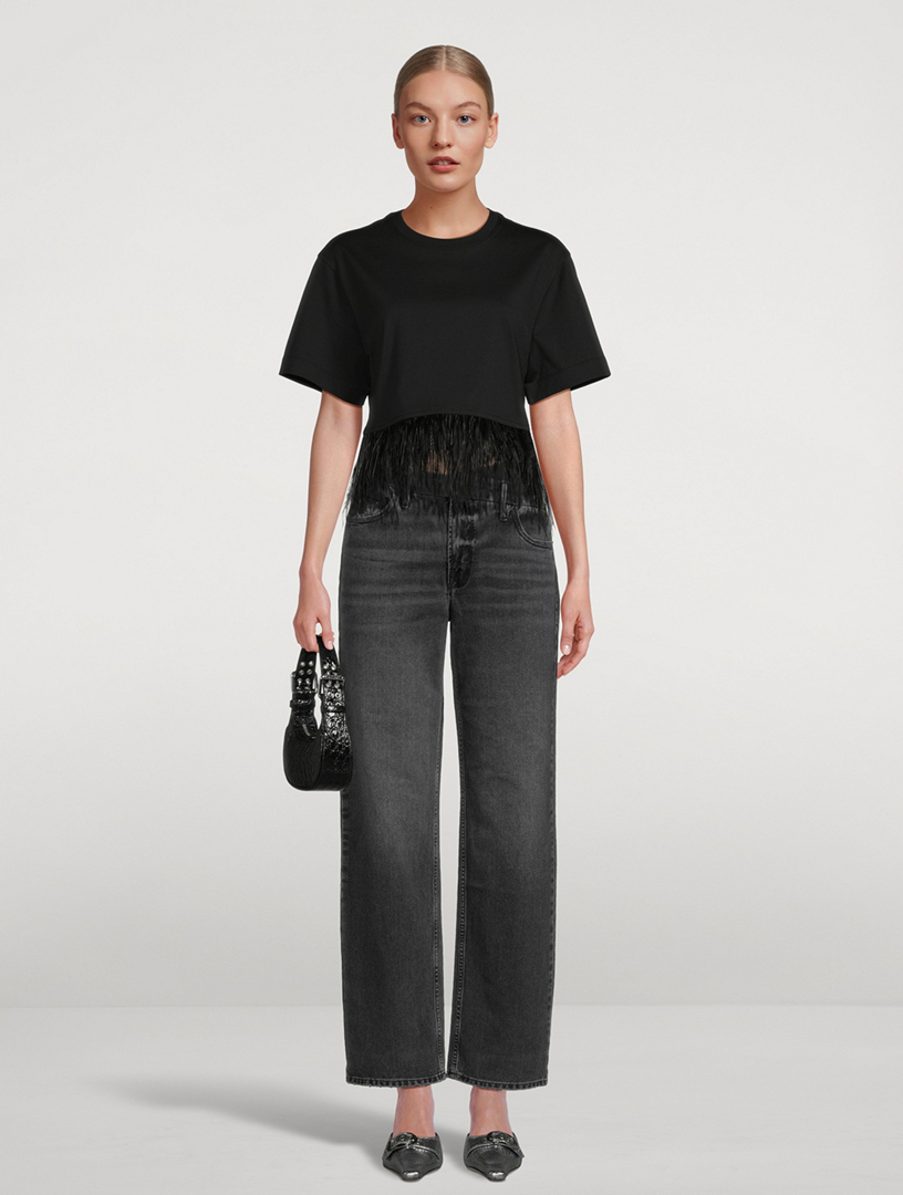 Good '90s Crossover Straight-Leg Jeans