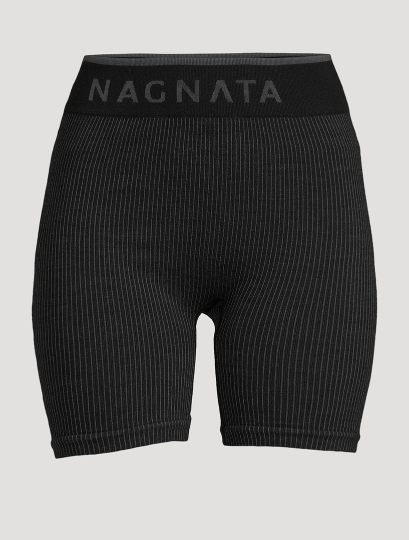 NAGNATA Balati Ribbed High Waisted Biker Shorts Holt Renfrew