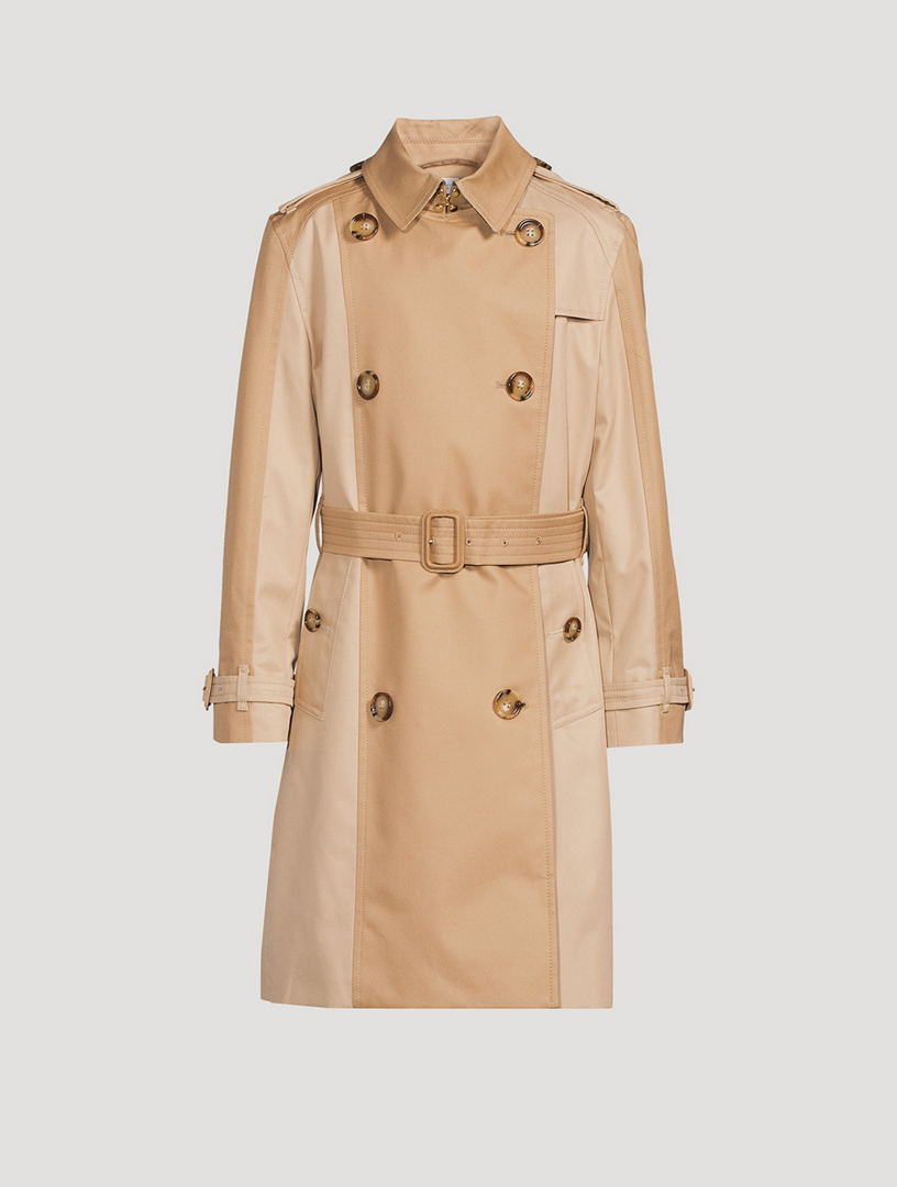 Burberry two tone trench coat online