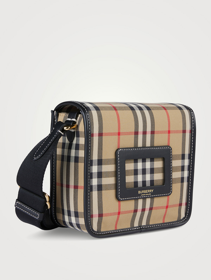 Vintage Check Cotton Crossbody Bag