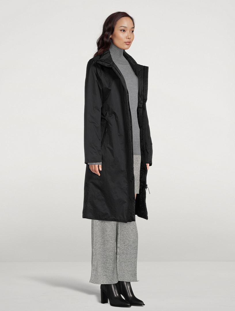 Long Padded Nylon Coat