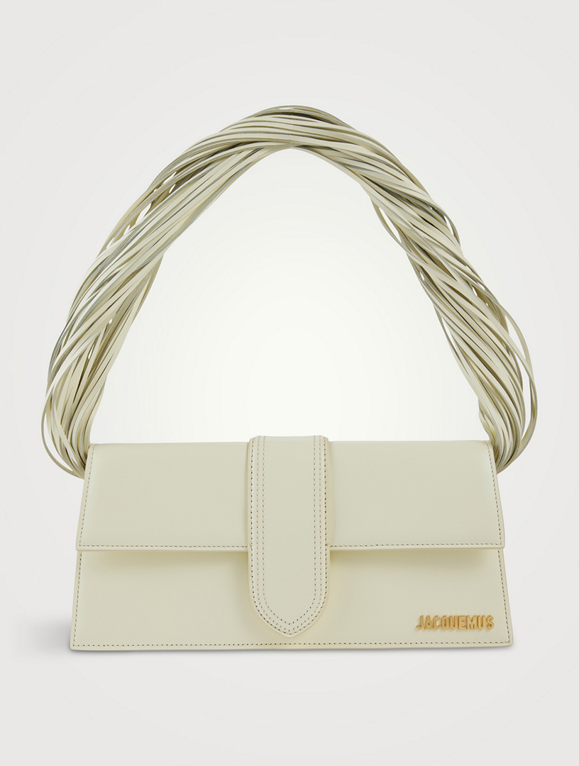 Jacquemus Le Bambino Long Ficiu Shoulder Bag, Yellow, Women's, Handbags & Purses Shoulder Bags