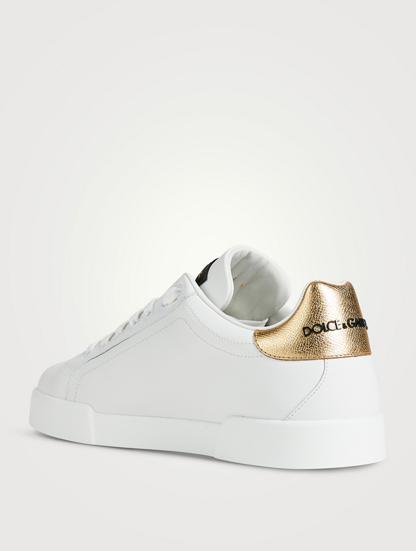 Portofino Leather Sneakers With Crown Patch