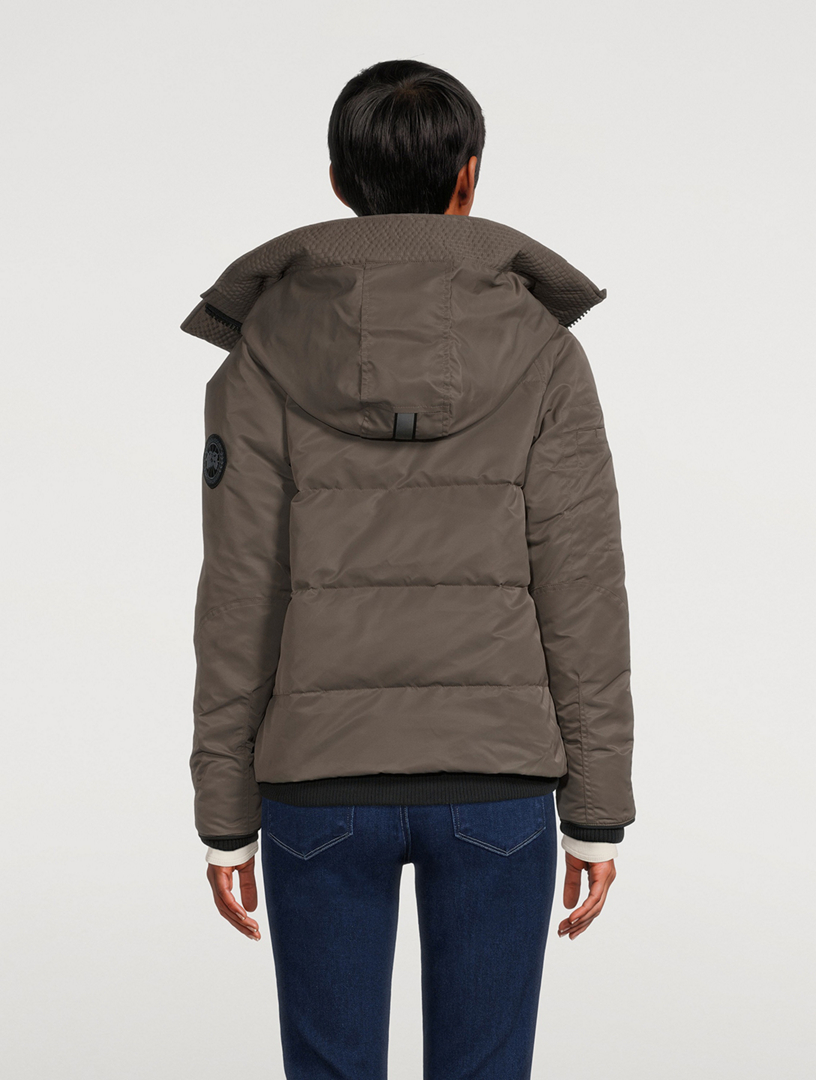 Everleigh Down Performance Satin Bomber Jacket