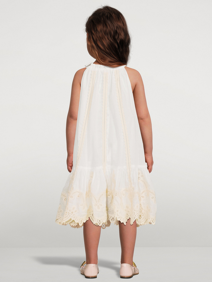 Clover Embroidered Dress