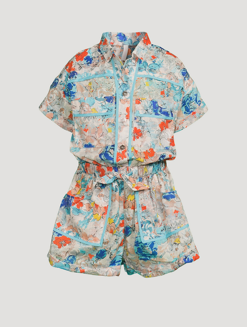 ZIMMERMANN Clover Pocket Playsuit | Holt Renfrew