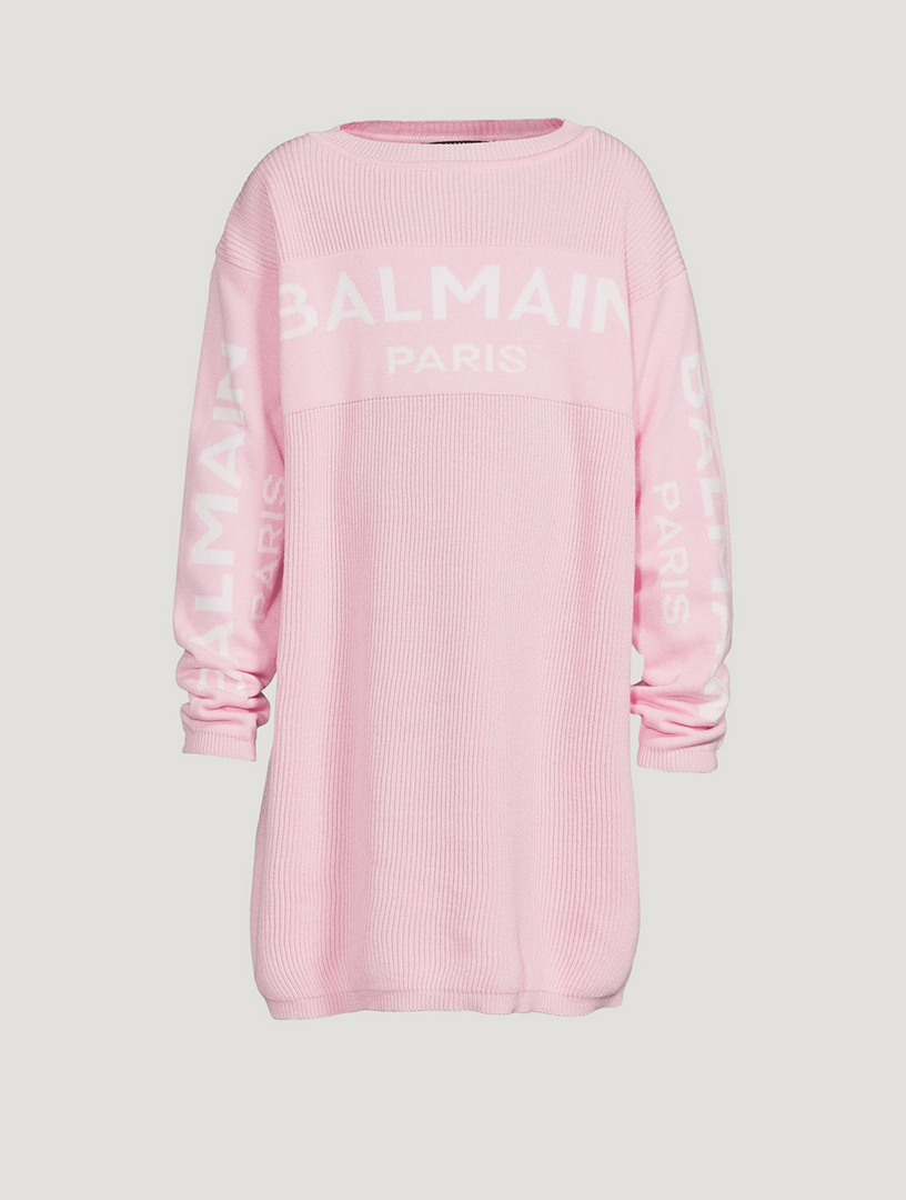 BALMAIN Kids Cotton And Cashmere Sweater Dress Holt Renfrew