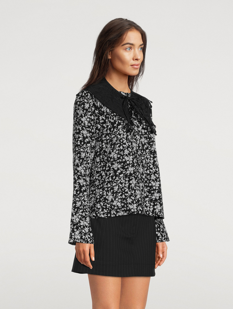 Jacquard Organza Beaded Collar