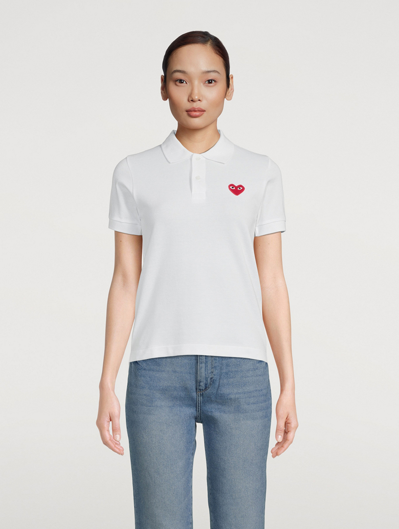 Comme des hotsell garcons white polo