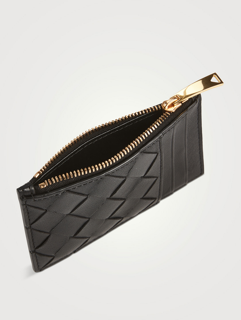 ●BOTTEGAVENETA ●ボッテガヴェネタ Fold Zip Card Case Bottega Veneta® Women's Intrecciato Zipped Card Case in