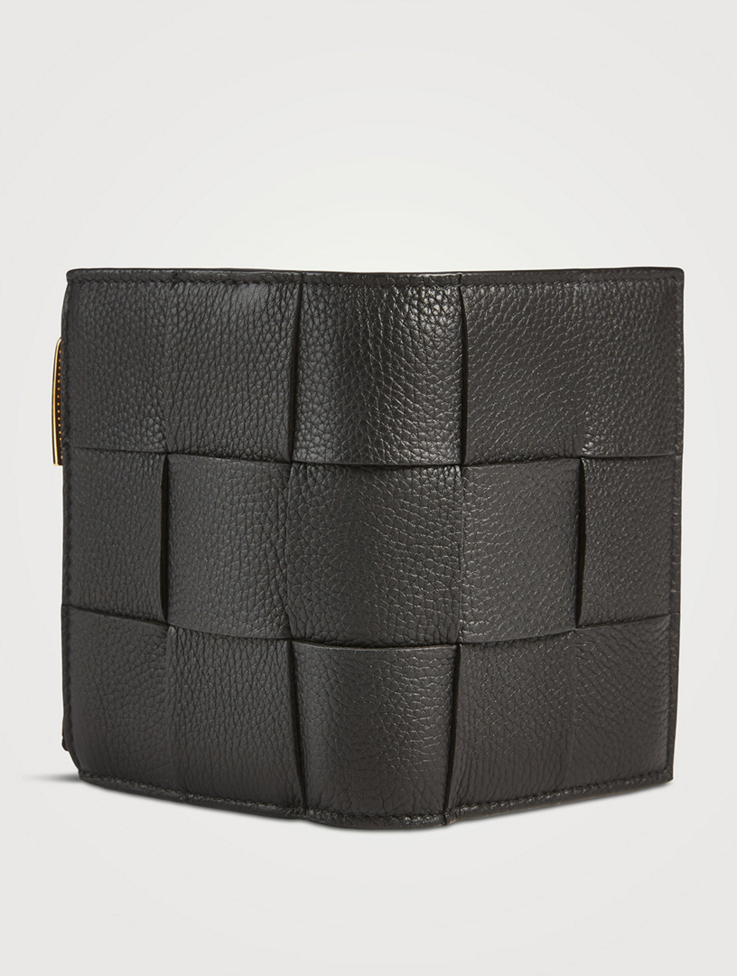 BOTTEGA VENETA Small Bi-Fold Leather Zip Wallet | Holt Renfrew