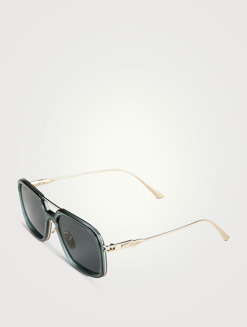 Prada 55mm aviator online sunglasses