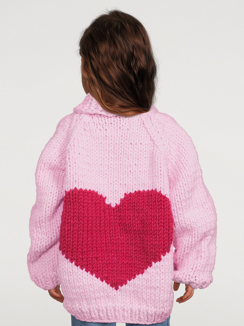 Kids Wool Heart Cardigan