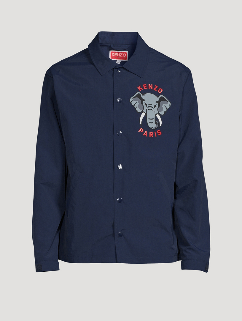 KENZO Elephant Nylon Coach Jacket | Holt Renfrew