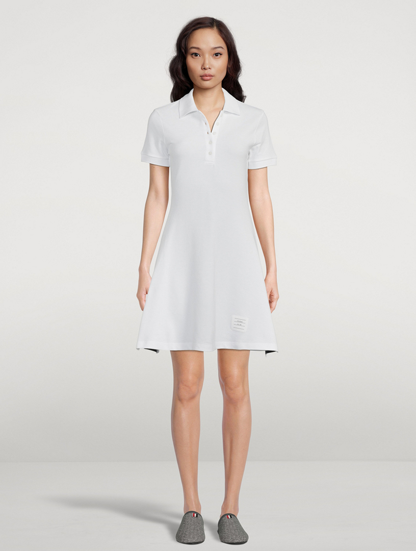 THOM BROWNE Flared Polo Mini Dress | Holt Renfrew