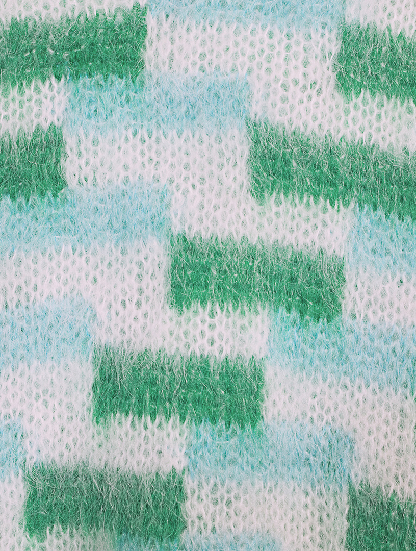 Mohair Sweater Vest With Inlays