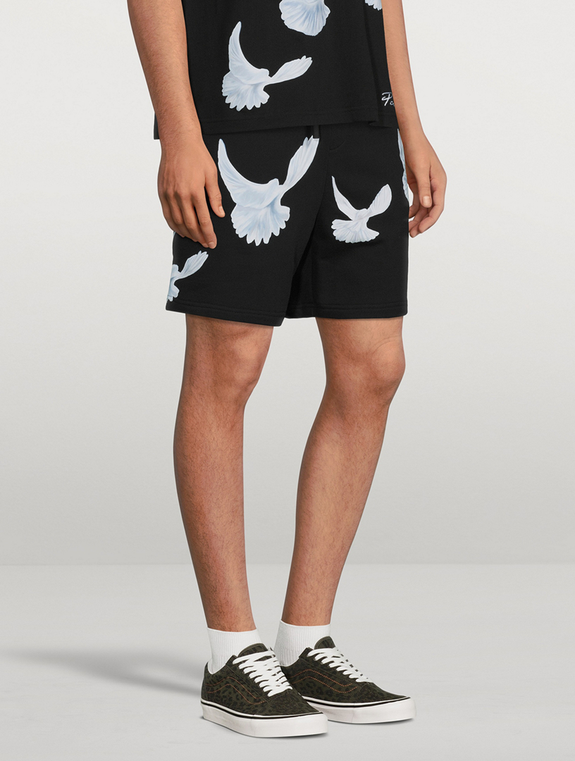 Singing Doves Cotton Shorts