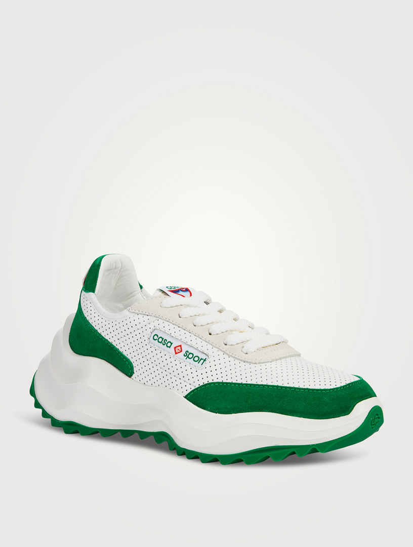 Atlantis Leather And Suede Sneakers