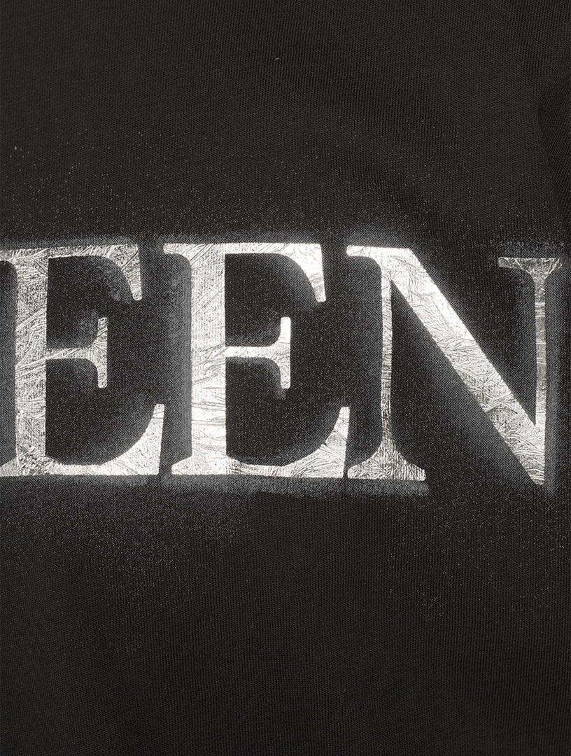 Cotton T-Shirt With Spray Logo