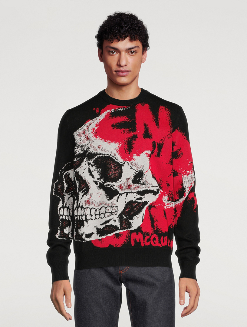 Mcqueen hot sale skull sweater