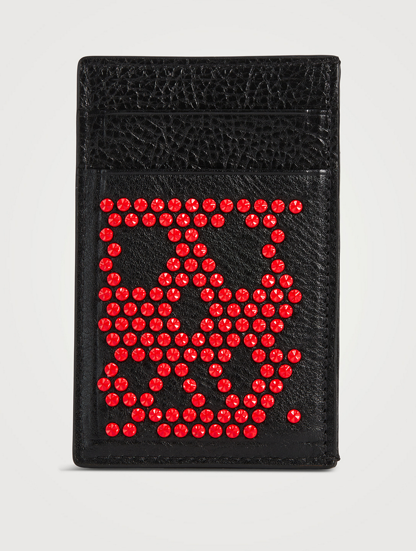 Leather Studded Card Case