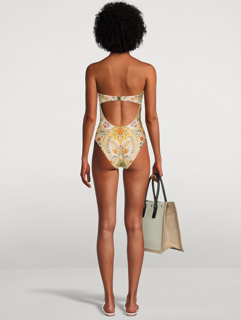 Zimmermann Laurel One Piece Swimsuit With Bamboo Ring Holt Renfrew