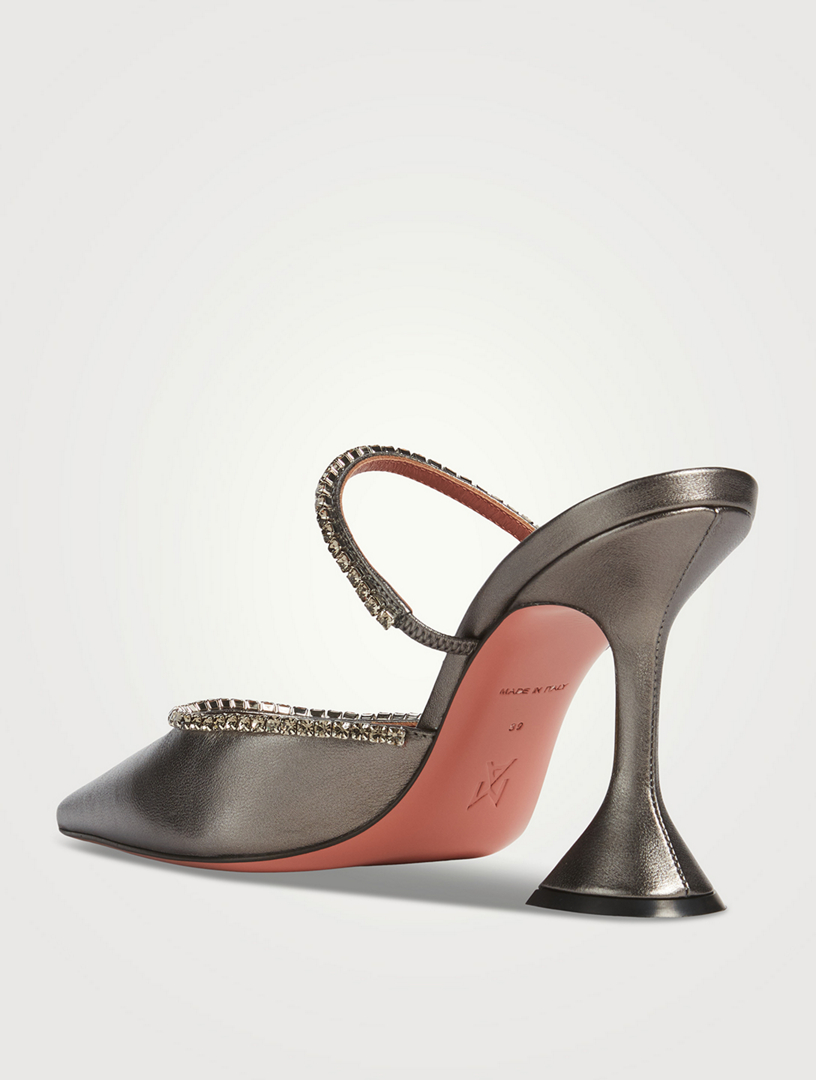 Gilda Metallic Leather Mules