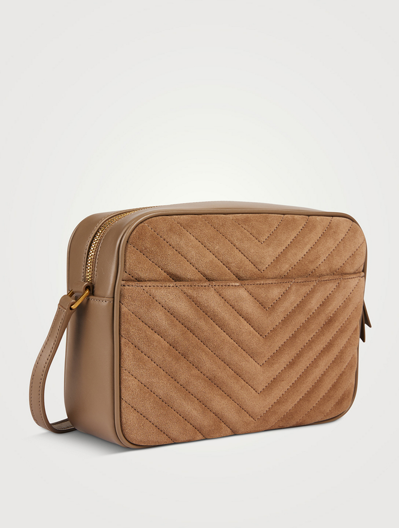 SAINT LAURENT Lou YSL Monogram Suede Camera Bag Holt Renfrew