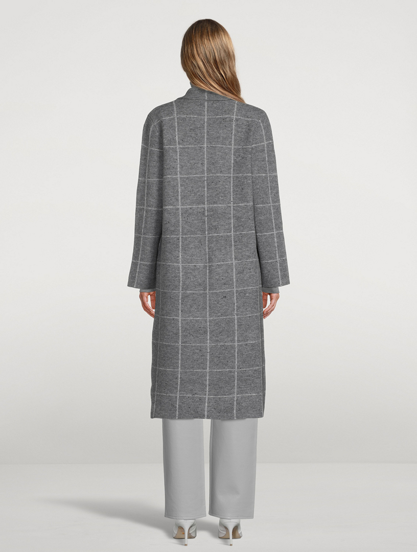 Brita Coat Window Pane Check Print