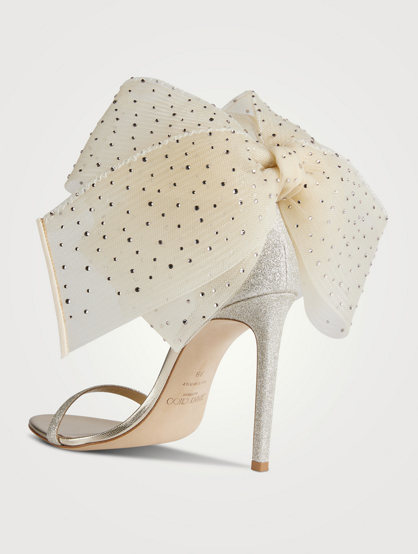 Aveline Embellished Grosgrain Stiletto Sandals