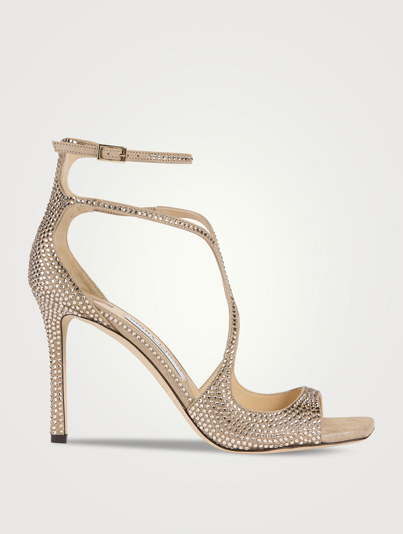 Azia 95 Embellished Stilettos with Ankle Strap