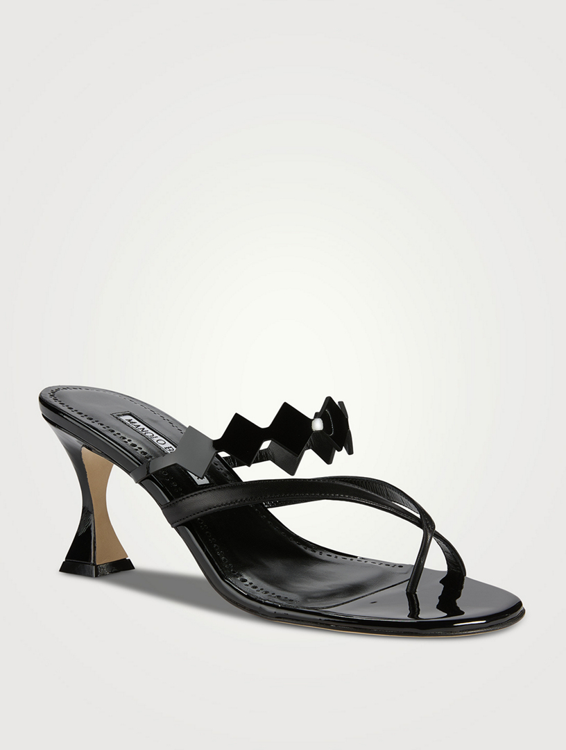 Sulafahi Leather Thong Mules