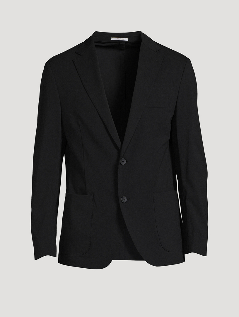 Men's Cotton Oversized Tailored Blazer - Black - Pangaia