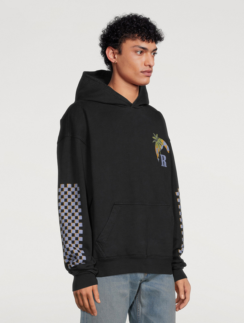 RHUDE Moonlight Tropics Cotton Hoodie | Holt Renfrew