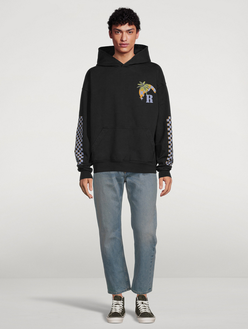 RHUDE Moonlight Tropics Cotton Hoodie | Holt Renfrew