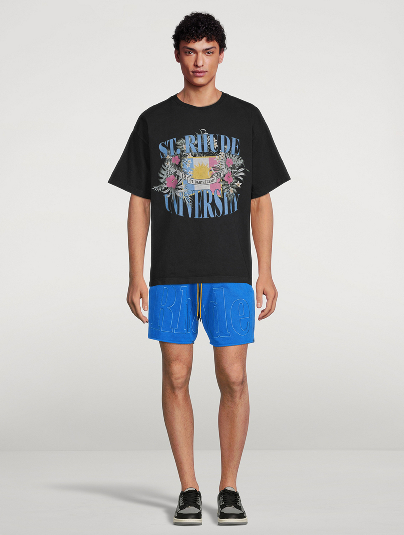 Cotton Sweat Shorts With Tonal Logo