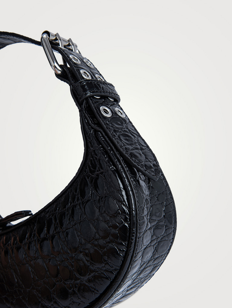 【送料&関税込】BY FAR Mini Soho Leather Shoulder Bag BY FAR Mini Soho Croc-Embossed Leather Shoulder Bag | Holt