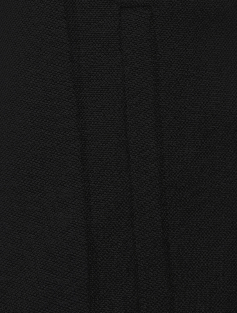 Wide-Leg Wool And Linen Trousers