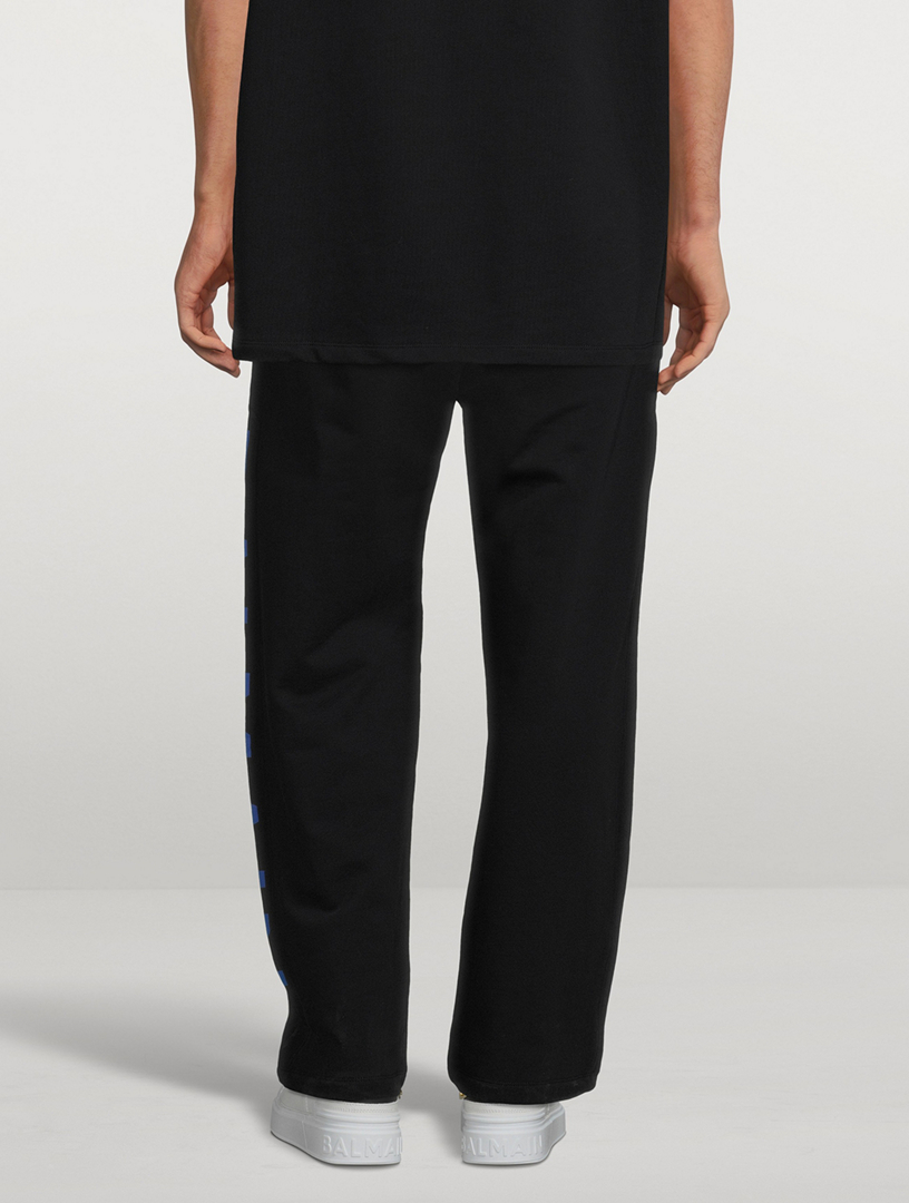 Cotton Relaxed Sweatpants With Side Logo
