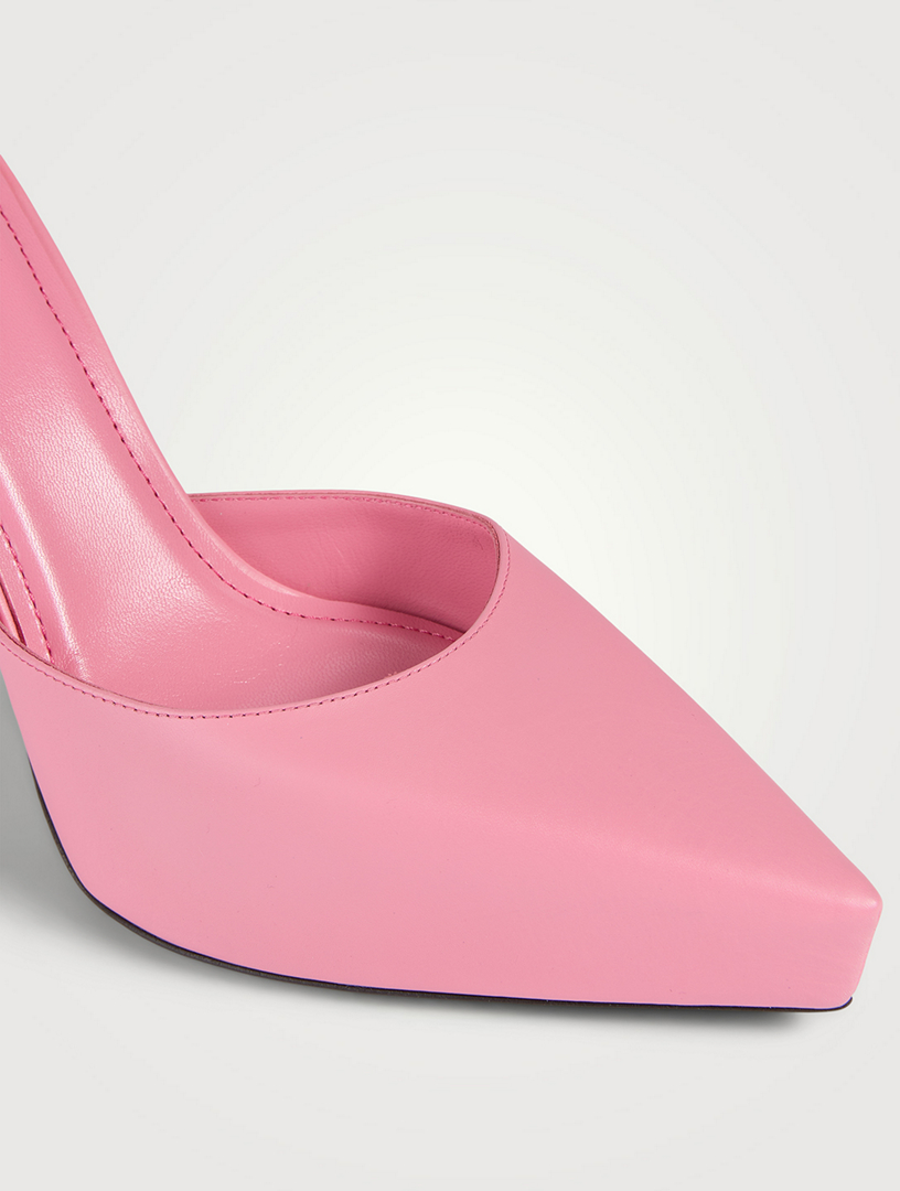 G Lock Leather Platform Pumps