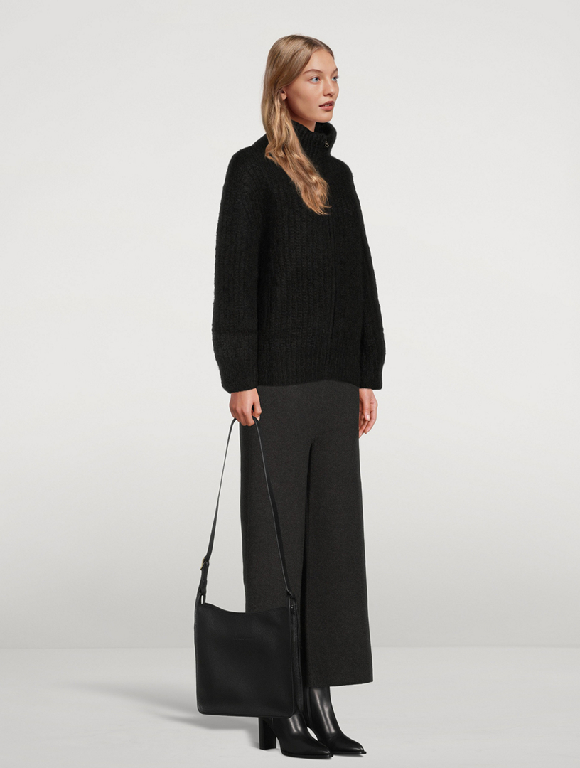 Medium Le Foulonné Leather Crossbody Bag