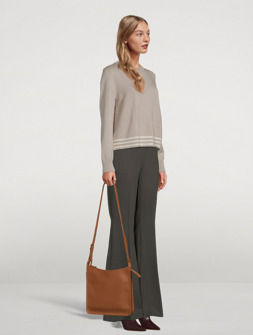 Medium Le Foulonné Leather Crossbody Bag
