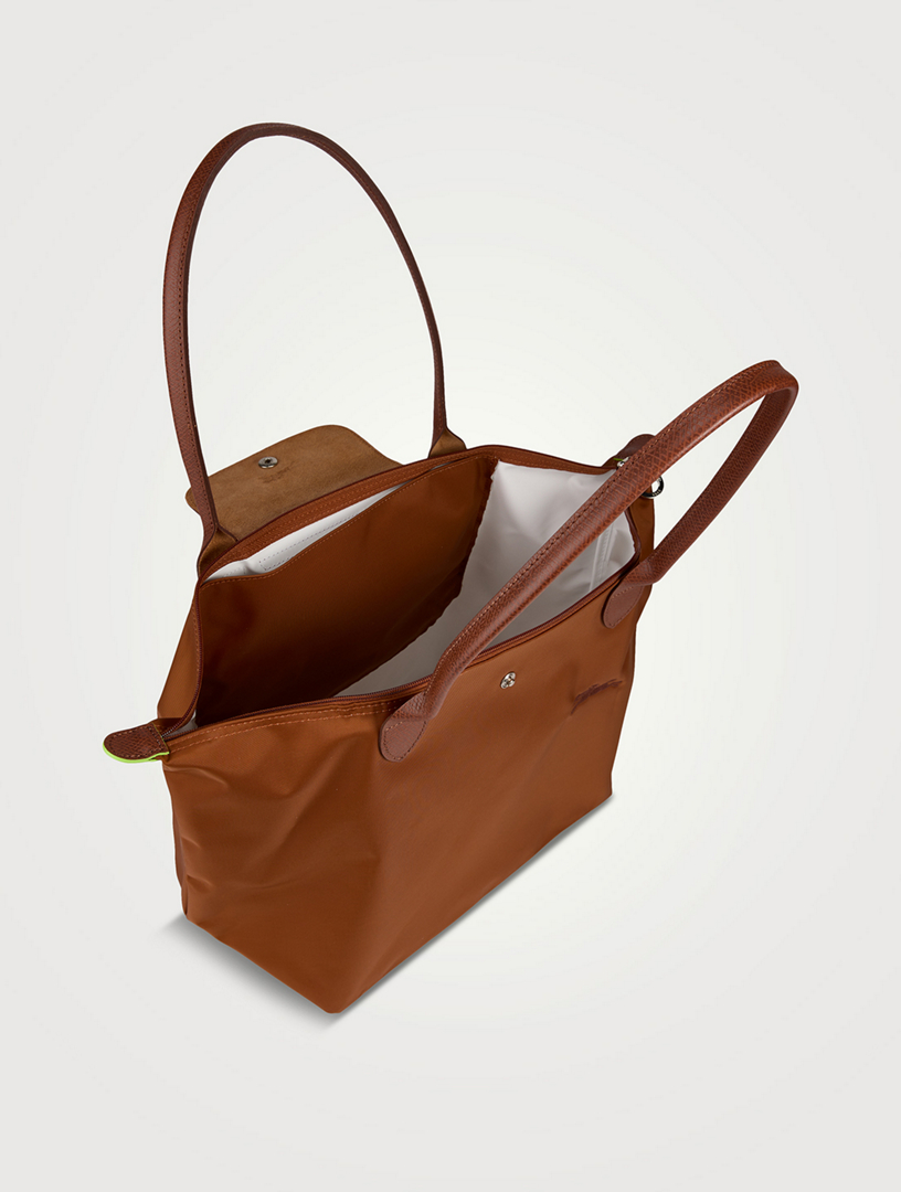 LE PLIAGE GREEN BRIEFCASE COGNAC