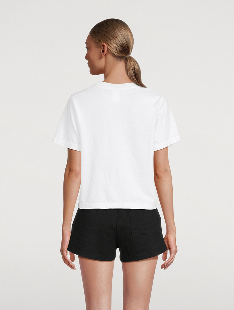 SPORTY & RICH Hotel Cropped T-Shirt | Holt Renfrew