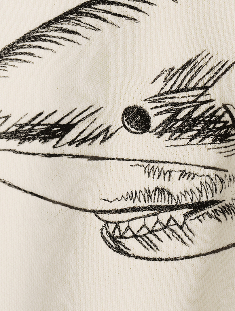 Split Shark Cotton Hoodie