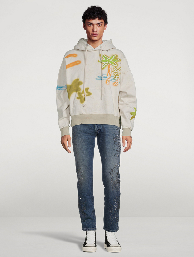 Palm Neon Cotton Hoodie